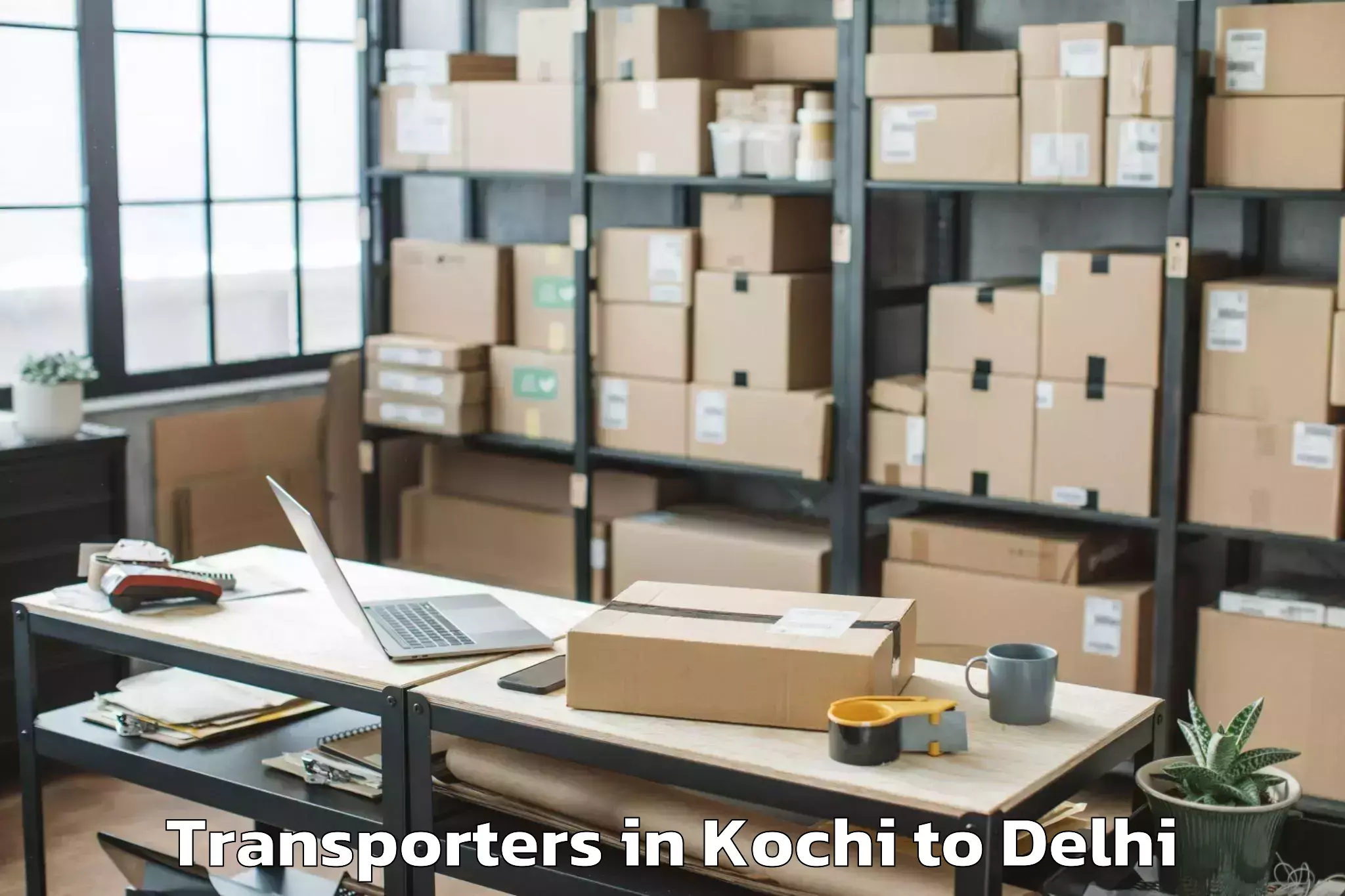 Hassle-Free Kochi to Westend Mall Delhi Transporters